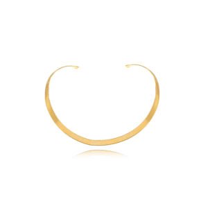 A Choker de Aro Medio com Banho em Ouro 18k é uma peça de joalheria sofisticada que combina design moderno e elegância atemporal. Este colar banhado no ouro 18k traz um toque de charme e estilo para qualquer look, sendo ideal tanto para ocasiões especiais quanto para o uso diário.