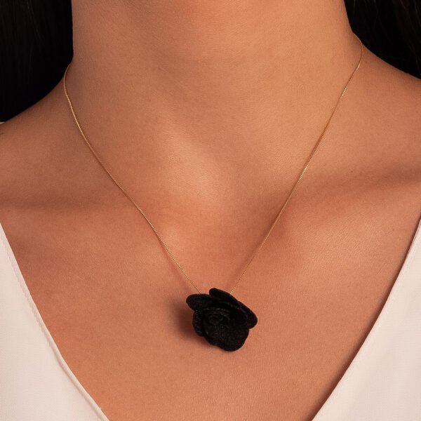 PINGENTE FLOR TECIDO