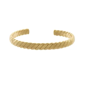 Detalhes do produto Bracelete em linhas lisas, banhado em Ouro 18k. Comprimento: 6.5cm Largura: 1cm