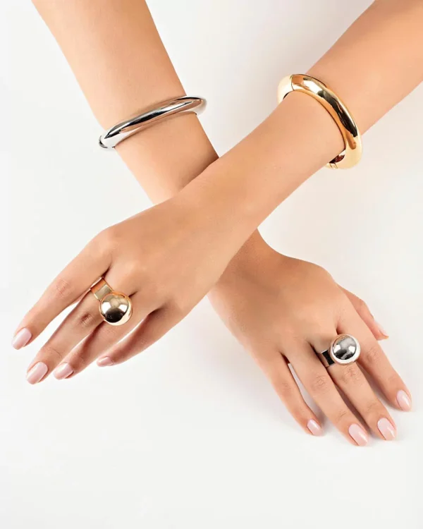 ANEL MAXI ESFERA DOURADO