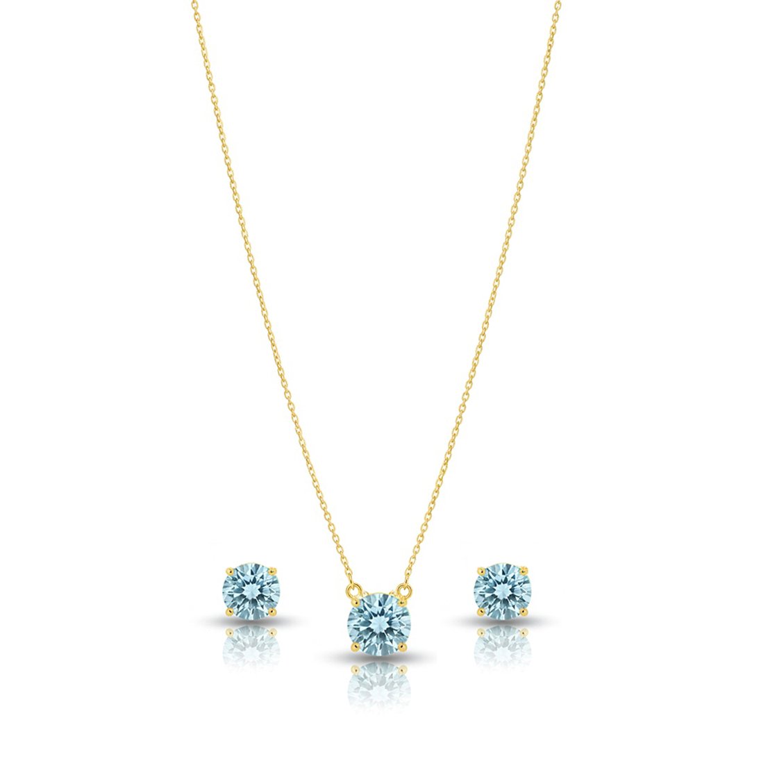 Descubra a beleza atemporal do Conjunto de Colar e Brincos Ponto de Luz Aqua MarinhaCom Banho em Ouro 18k. Este conjunto encantador apresenta um design simples e elegante, com pontos de luz brilhantes que capturam a luz de forma deslumbrante. O acabamento com Banho em Banho em Ouro 18k, adiciona um toque de luxo, tornando este conjunto perfeito para qualquer ocasião. Seja para uso diário ou para uma ocasião especial, este conjunto irradia elegância e sofisticação.