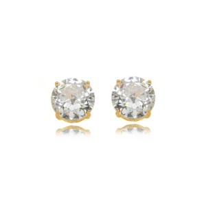 O brinco ponto de luz redondo com Banho em Ouro 18k com zircônia central de alto brilho e cravação em garras com zircônia.Modelo clássico e elegante, ideal para uso diário, eventos ou como presente sofisticado. Leve, confortável e versátil, é perfeito para quem busca um brinco feminino delicado.